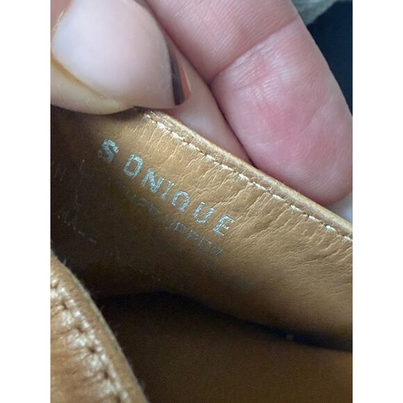 Steve Madden curved wooden Heel rare Y2K heeled vintage Sandal 10 - Picture 8 of 8